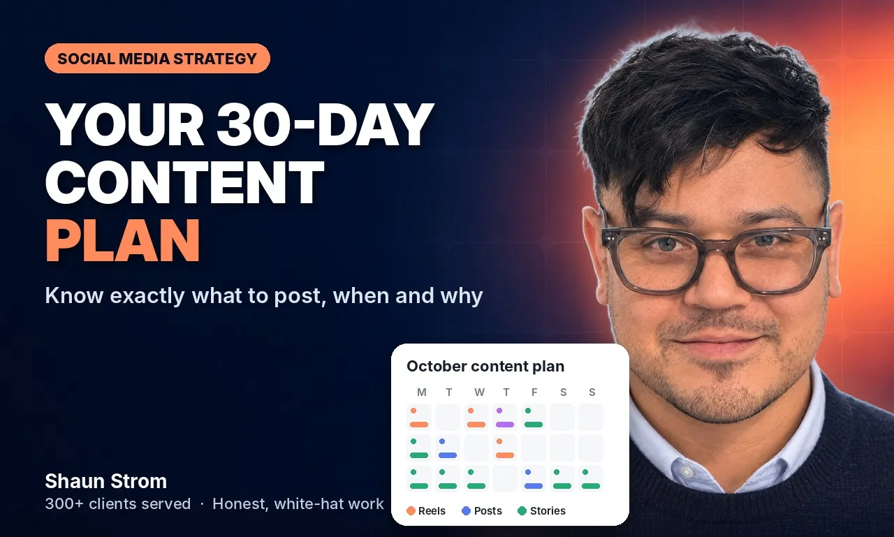 Social Media Strategy & Content Calendar cover